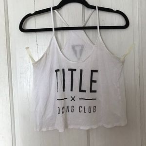 Alo Yoga Crop Top, Title Boxing Club
